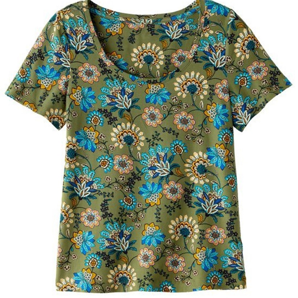 Soft Surroundings Softessential Supima Short Slee… - image 1